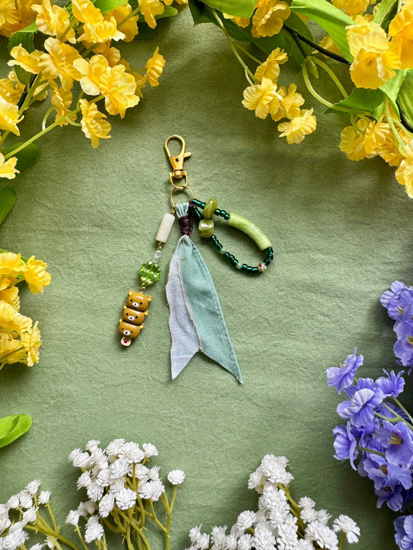 Meadow Bear Bag Charm