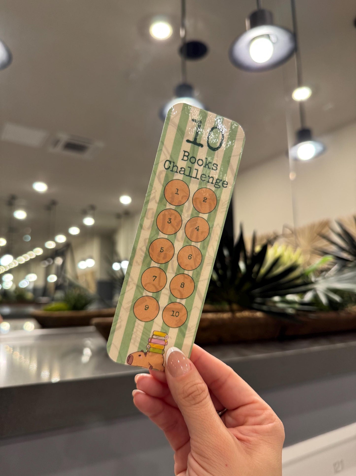 Capybara Book Challenge Bookmark!