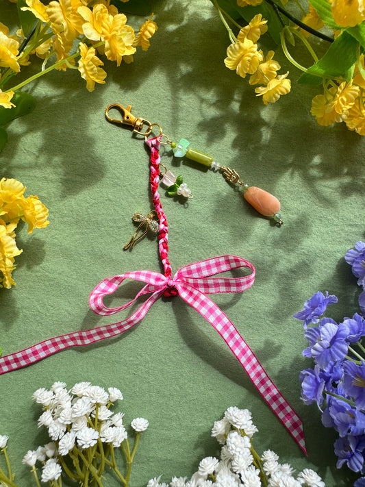 Strawberry Market Bag Charm
