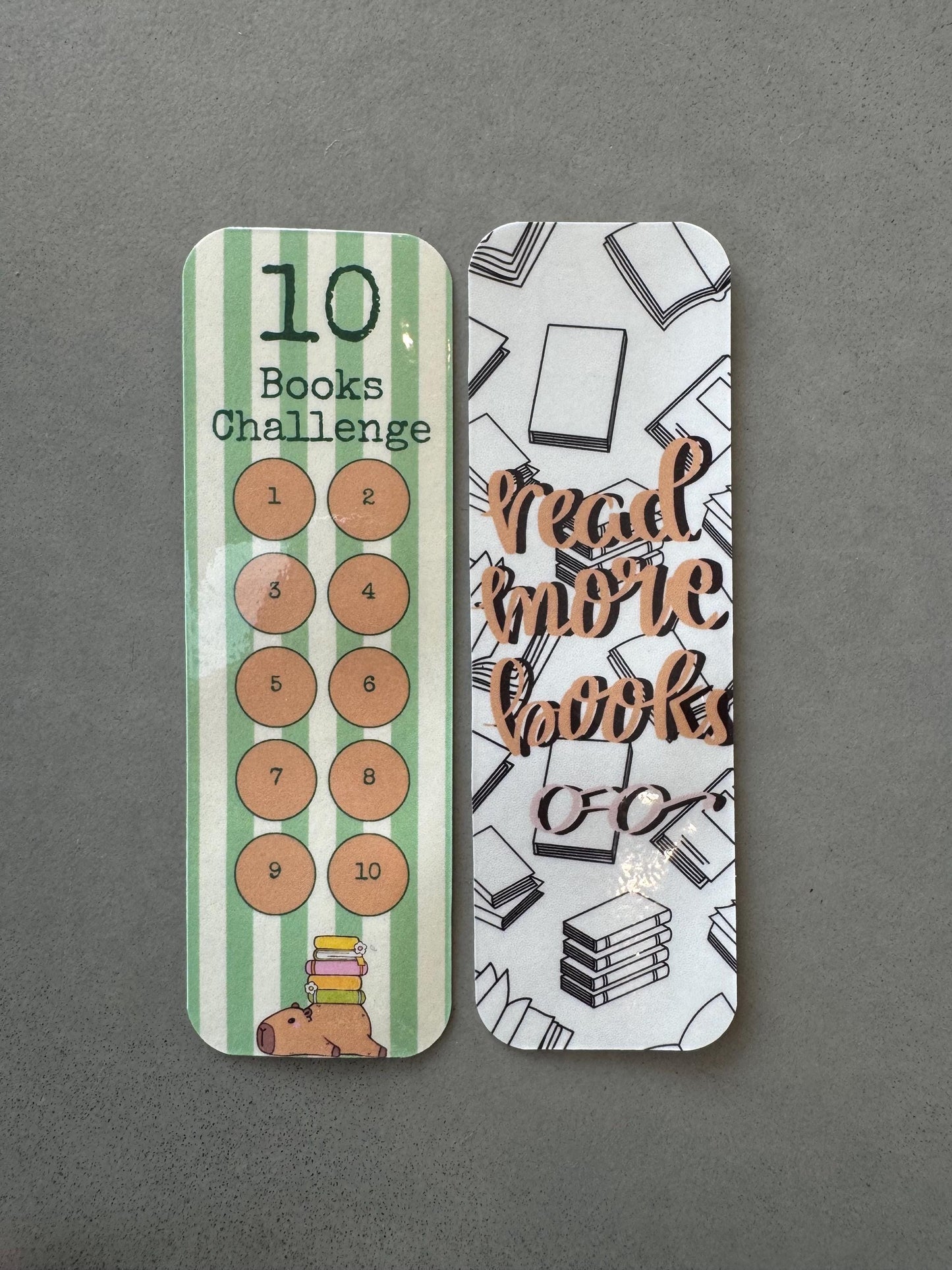 Capybara Book Challenge Bookmark!