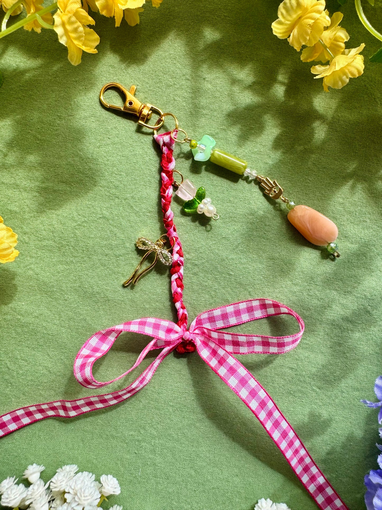 Strawberry Market Bag Charm