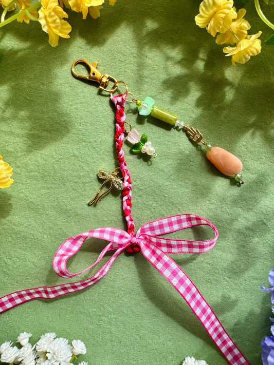 Strawberry Market Bag Charm
