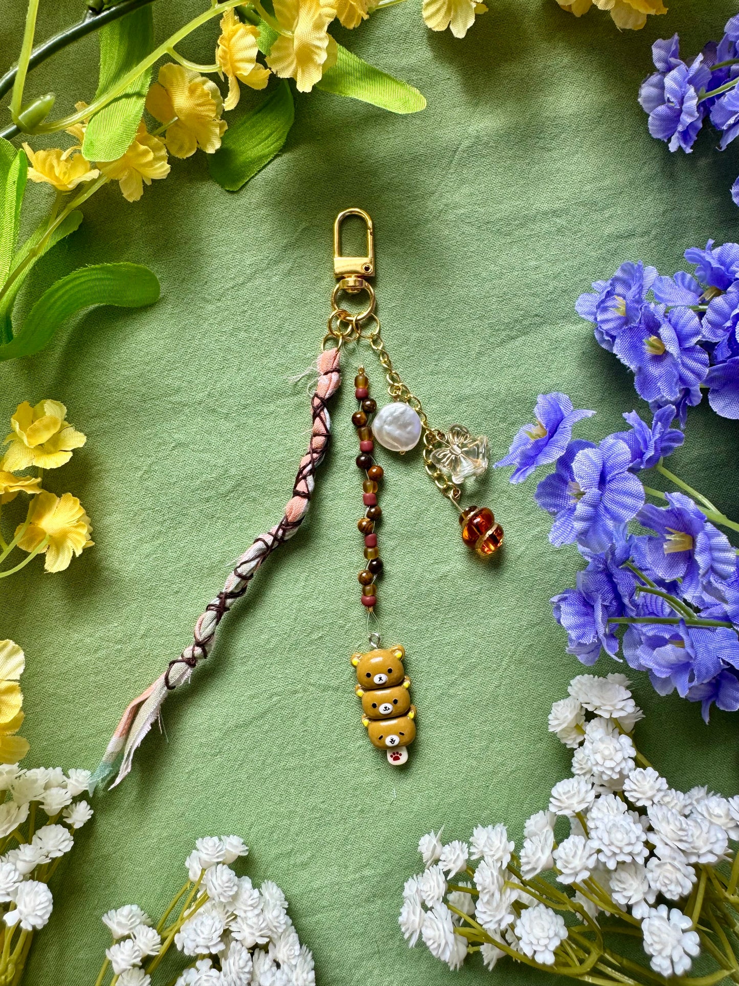 Honey Garden Bear Bag Charm