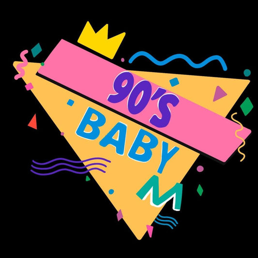 Neon Nineties Baby – bright, bold, and totally 90’s.